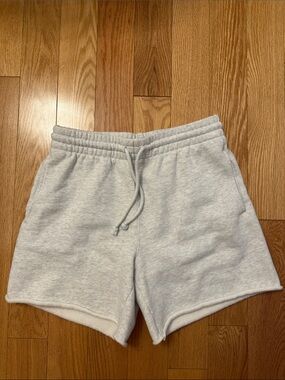 ARITZIA TNA COZYf Grey Drawstring Sweat Shorts
